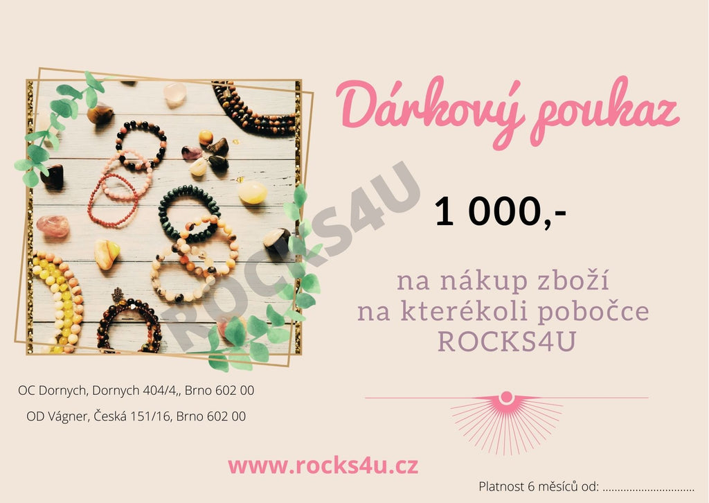 Gift Card – Online Use Only (200 / 500 / 1,000 CZK)