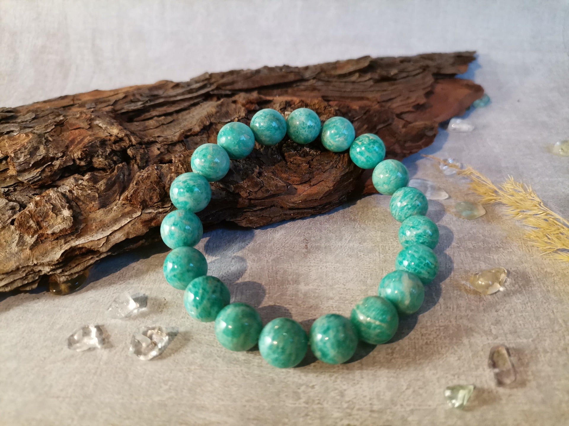 Amazonit AA Ø 10mm Náramek