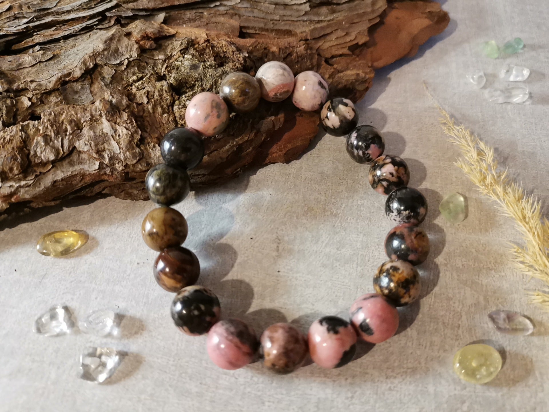 Náramek rodonit Ø 10 mm