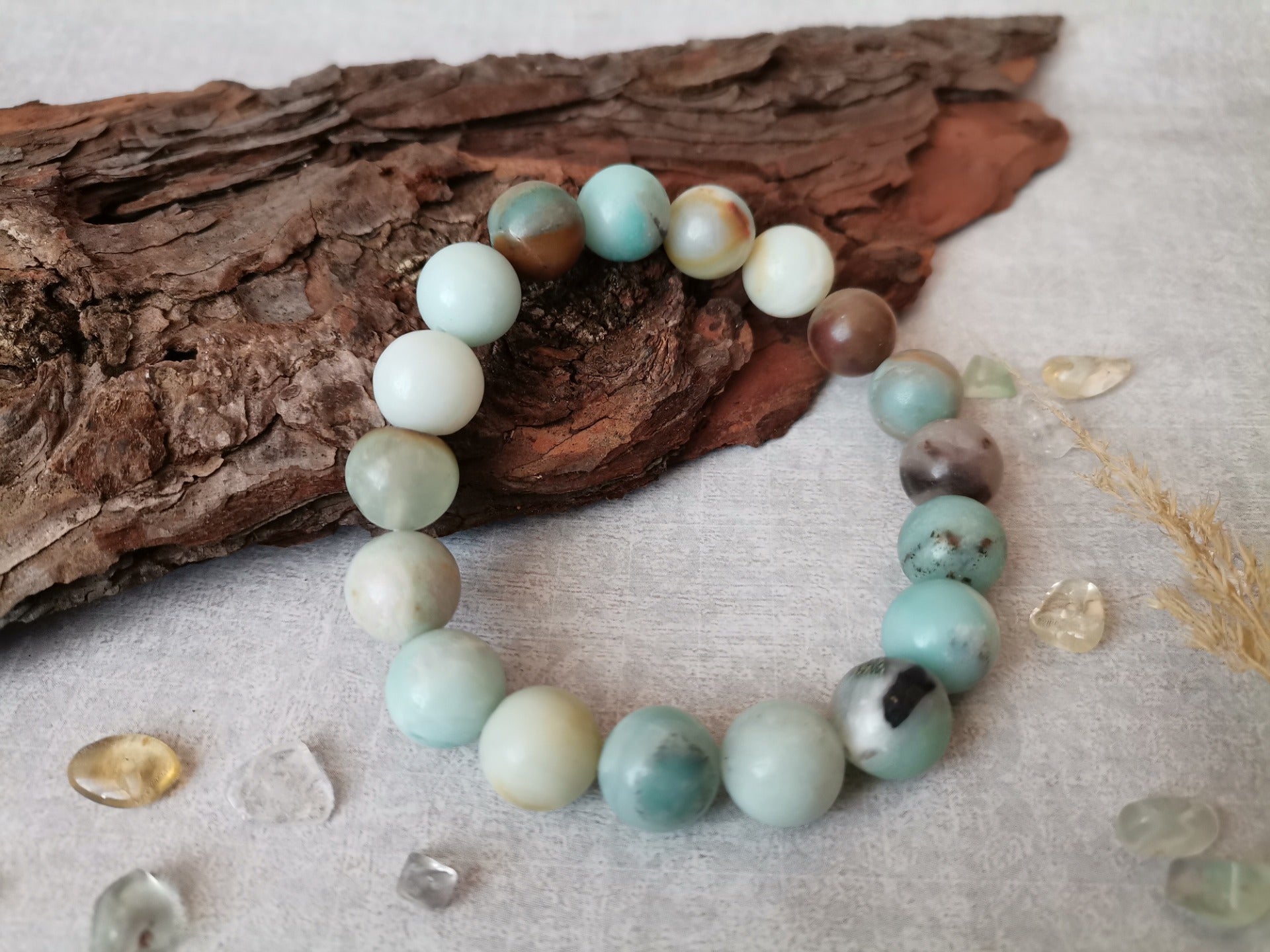 Náramek z amazonitu Ø 10 mm