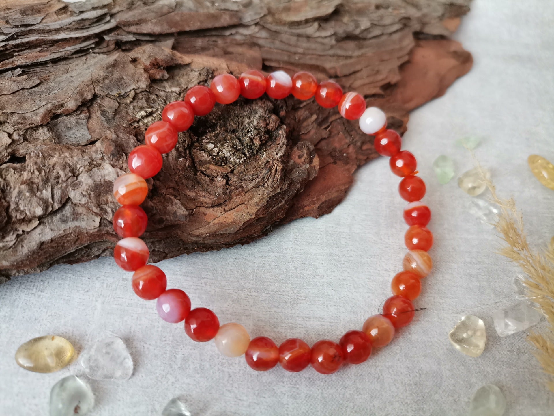 Karneol 6mm - náramek