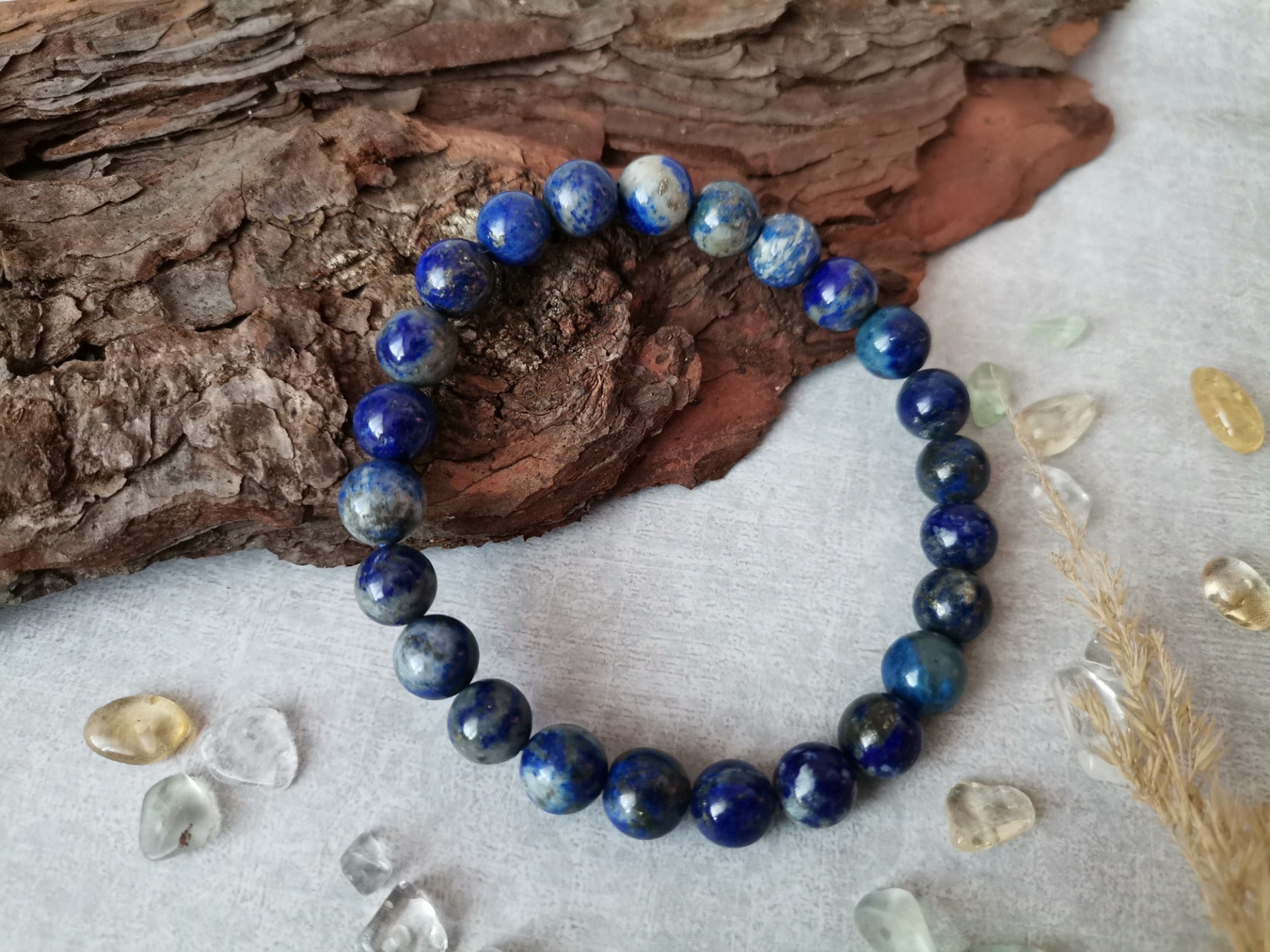 Lapis lazuli Ø 8mm Náramek