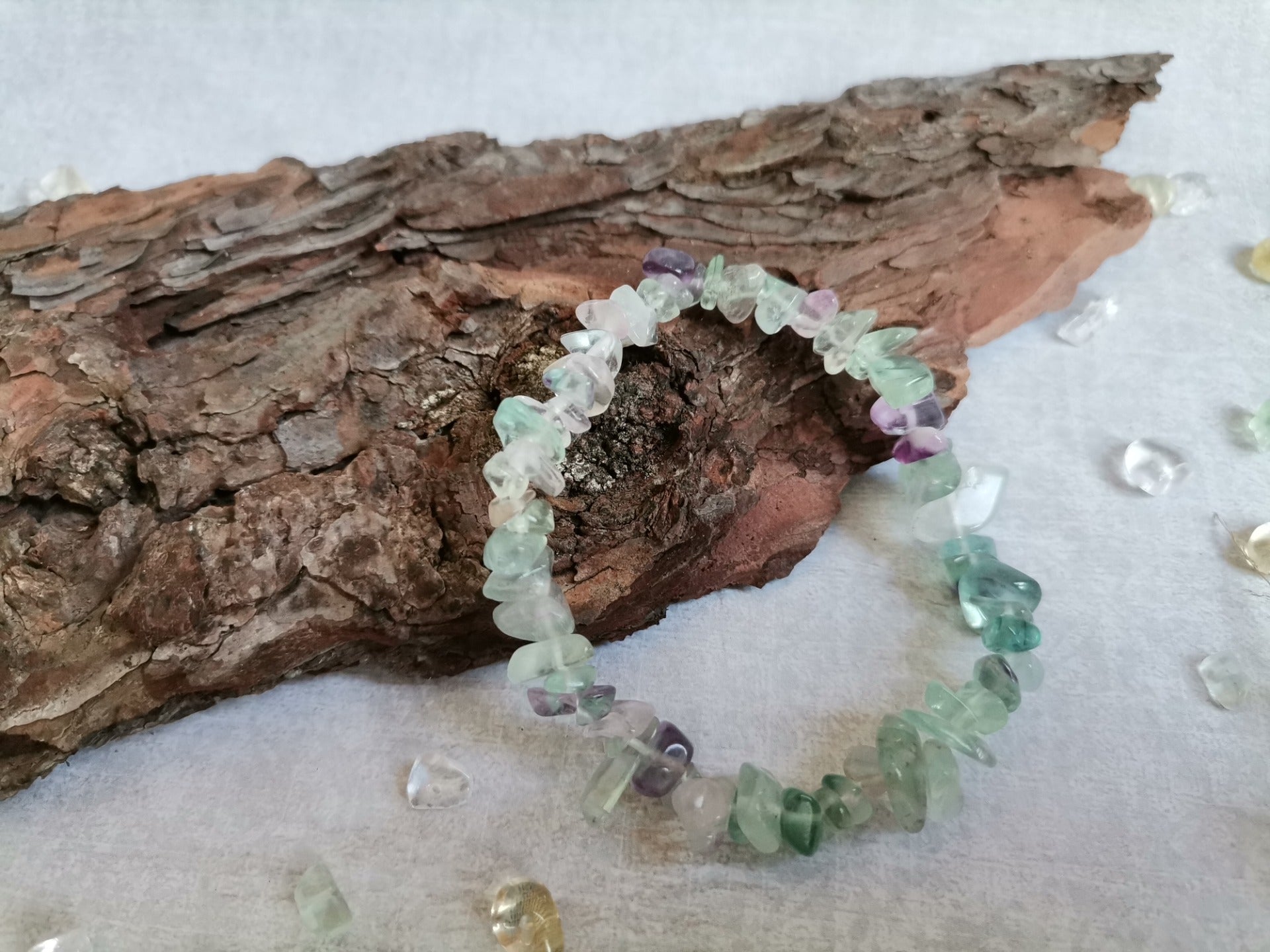Fluorite Chip Bracelet