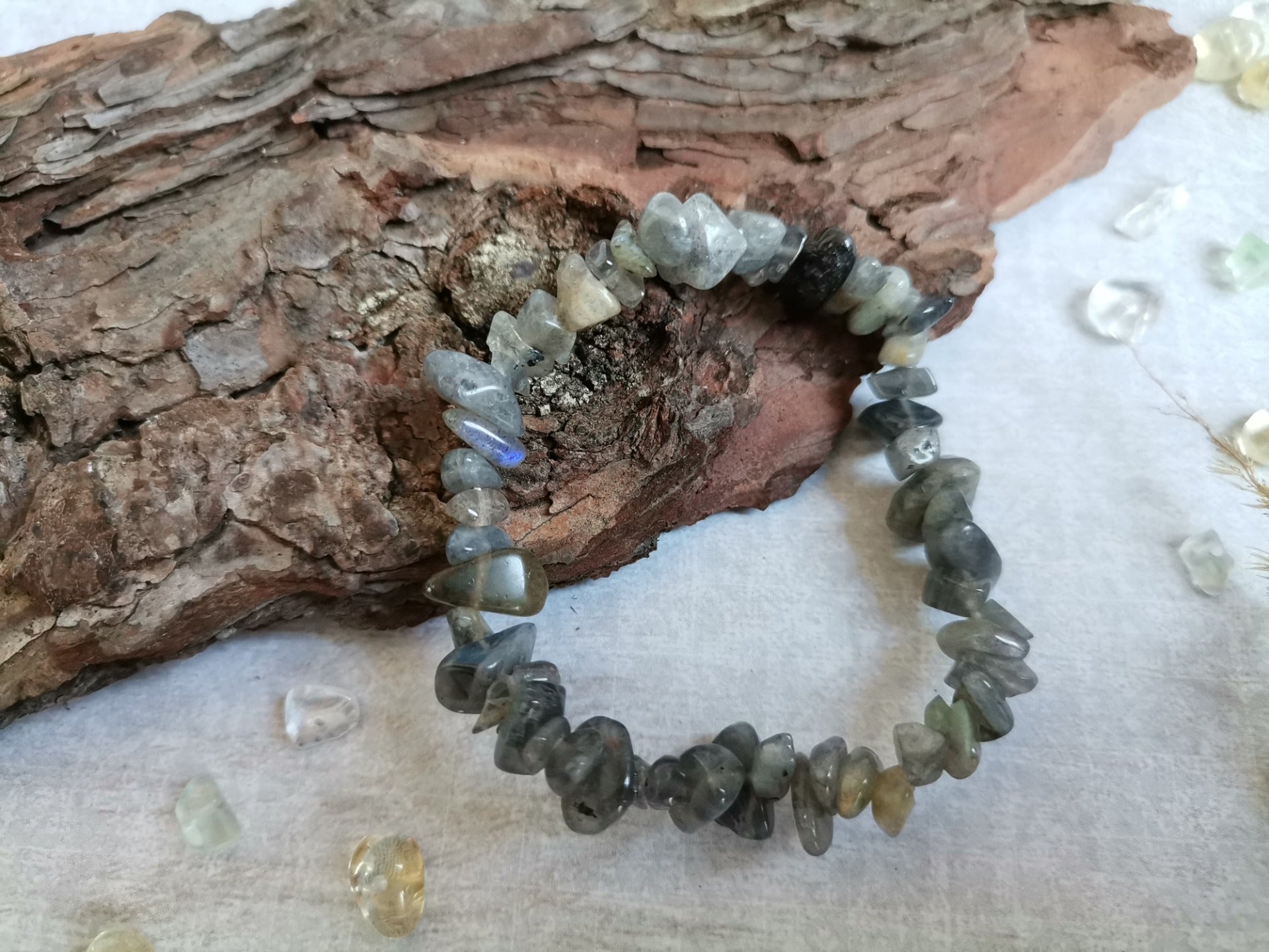 Labradorite Chip Bracelet
