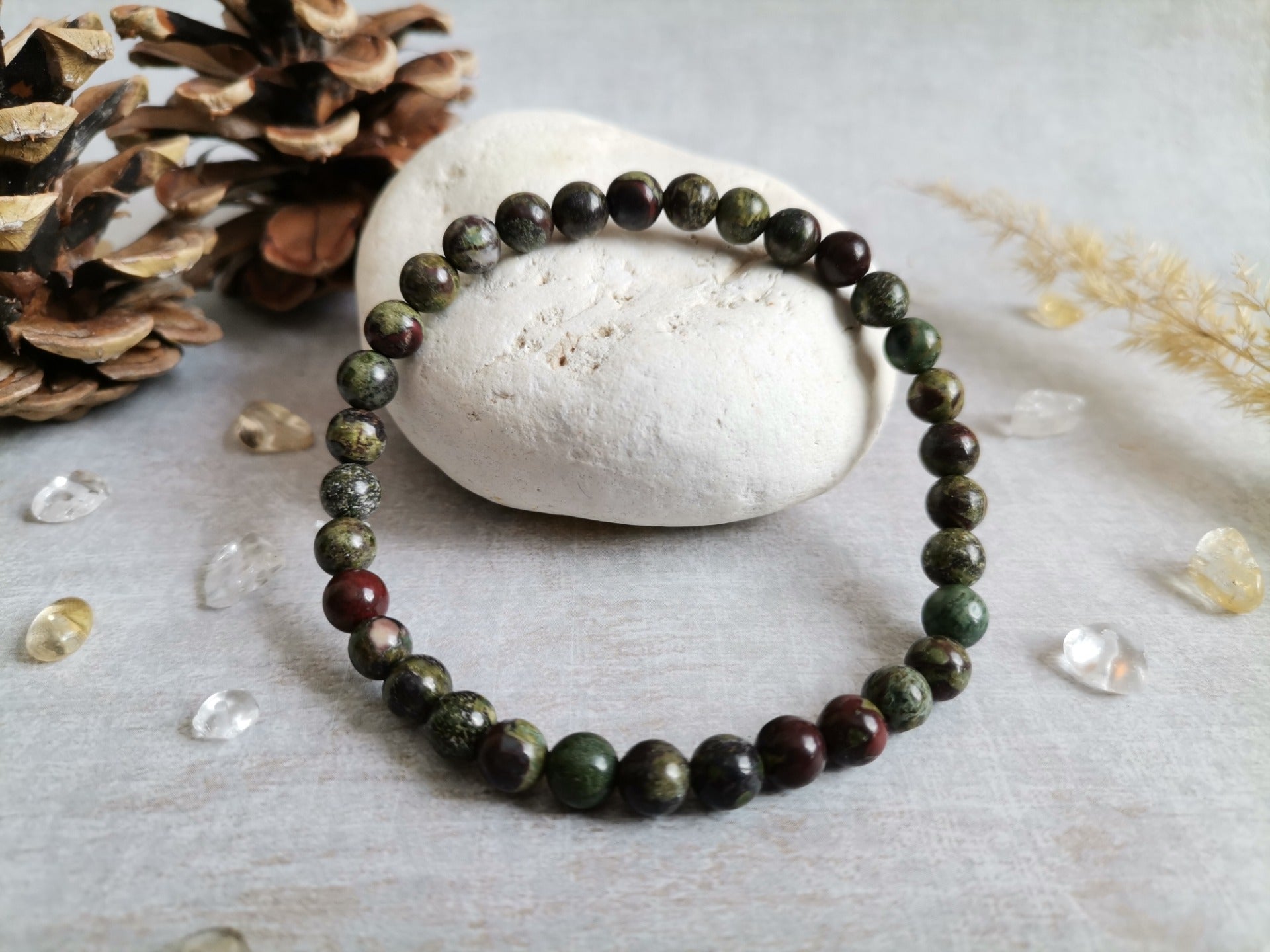 Pánský Náramek Ø 6 mm Heliotrop