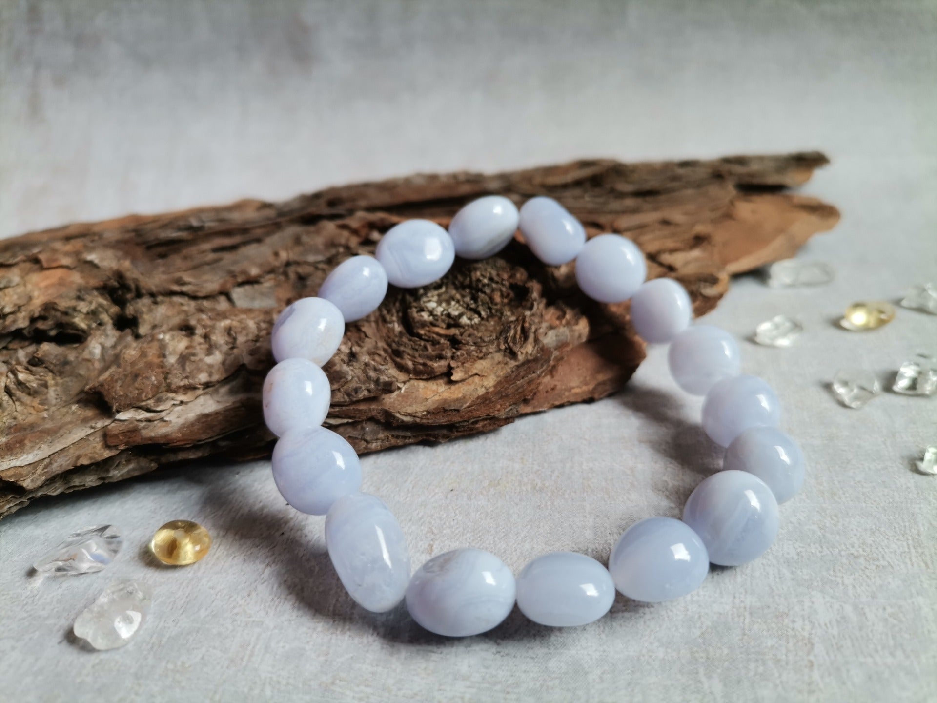 Chalcedony Tumbled Bracelet