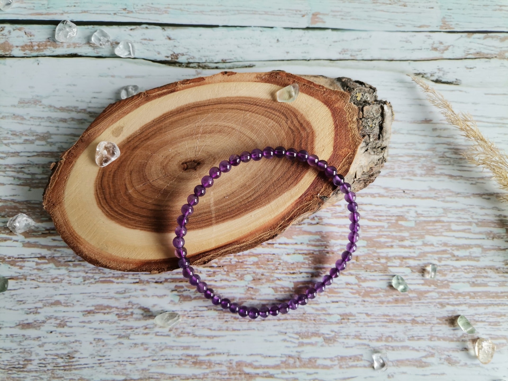 Amethyst Ø 4 mm Bracelet