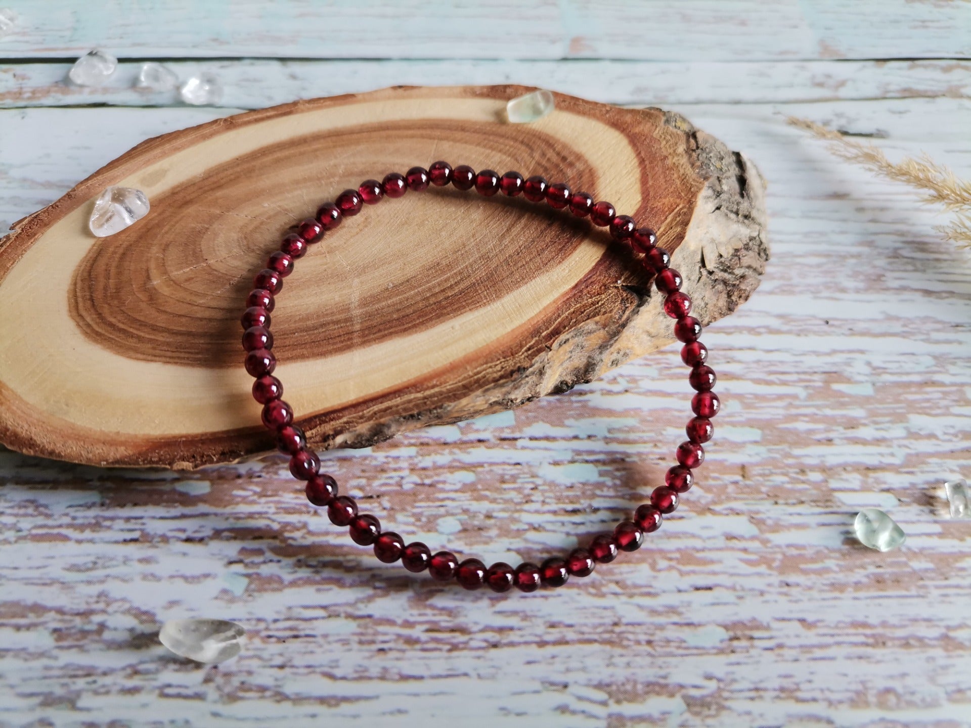 Garnet Ø 4 mm Bracelet