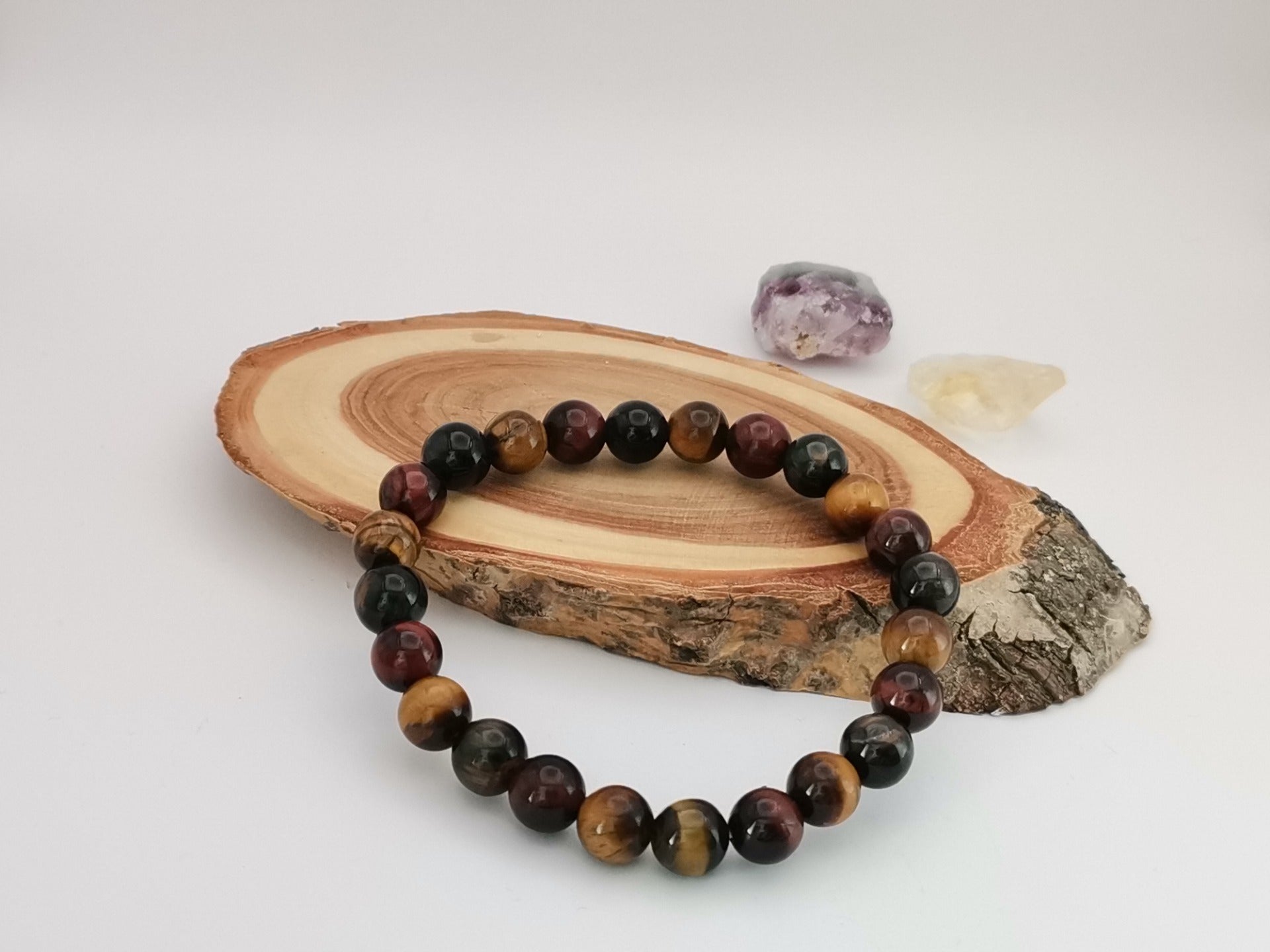 Náramek s tygřím okem Multi Ø 8 mm