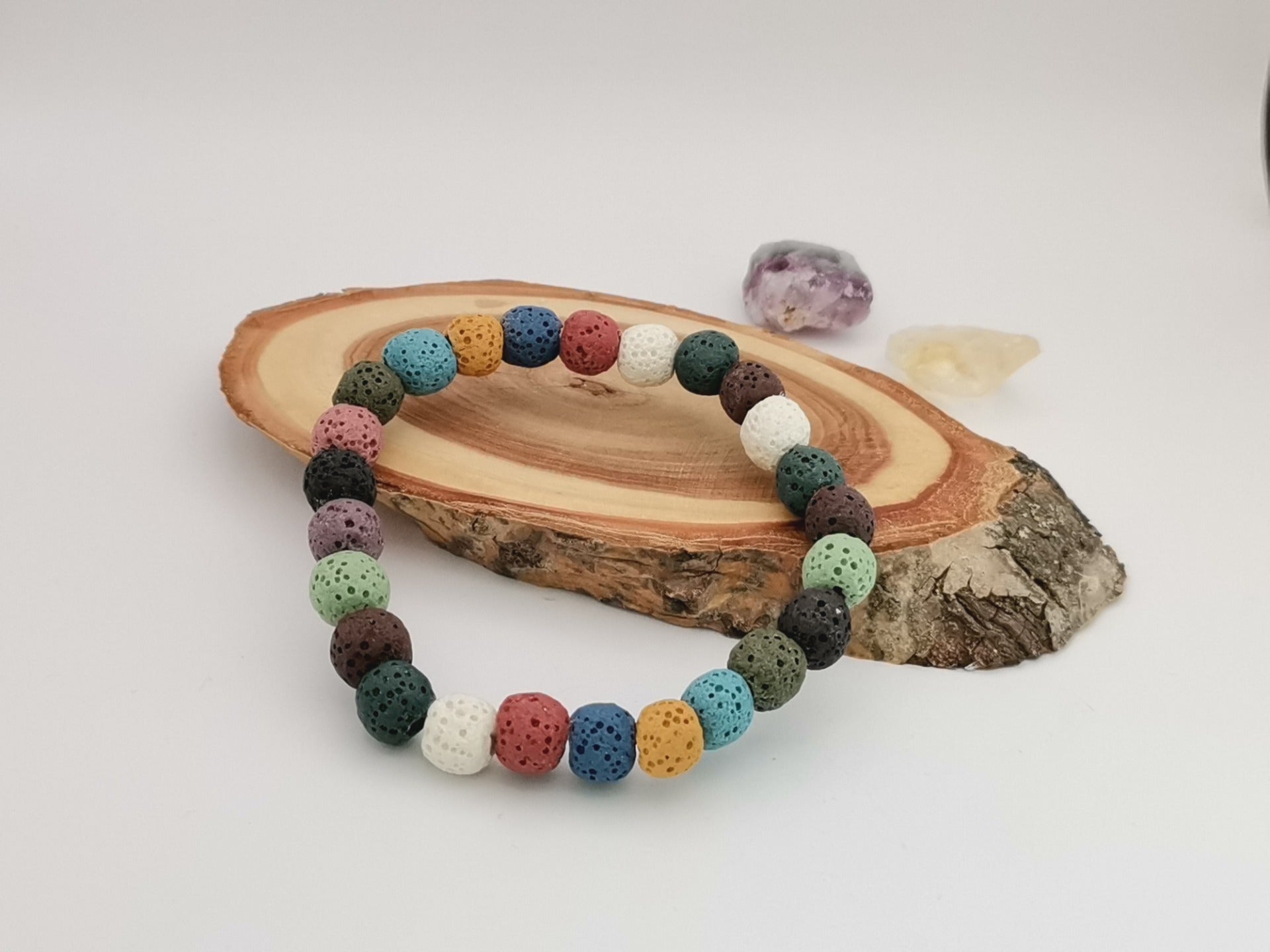 Lava Stone Mix Bracelet Ø 8 mm