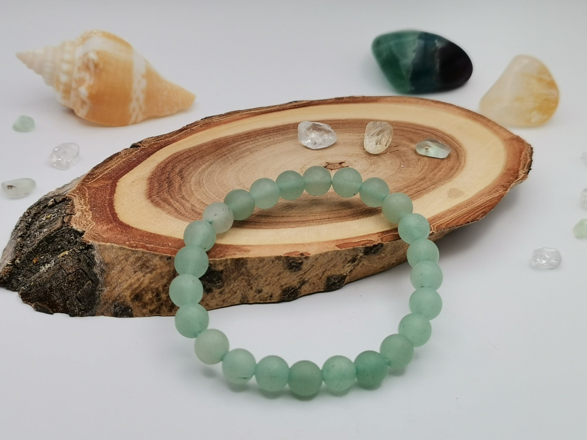 Dětský náramek z matného avanturínu Ø 6 mm