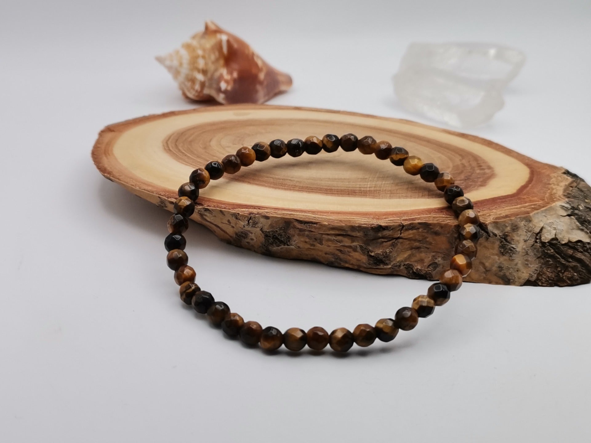 Faceted Tiger’s Eye Bracelet Ø 4 mm