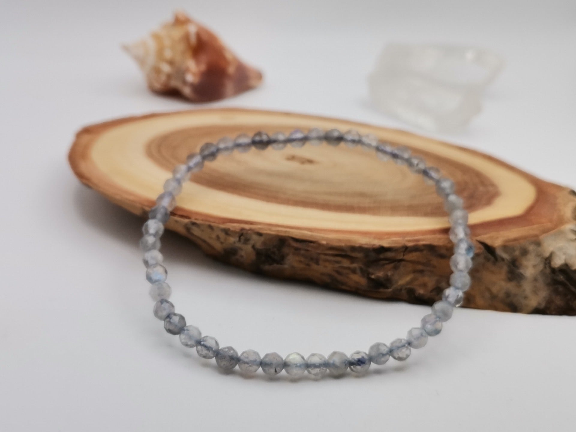 Faceted Labradorite Bracelet Ø 4 mm