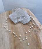 Bílé perly - vrstvený náhrdelník