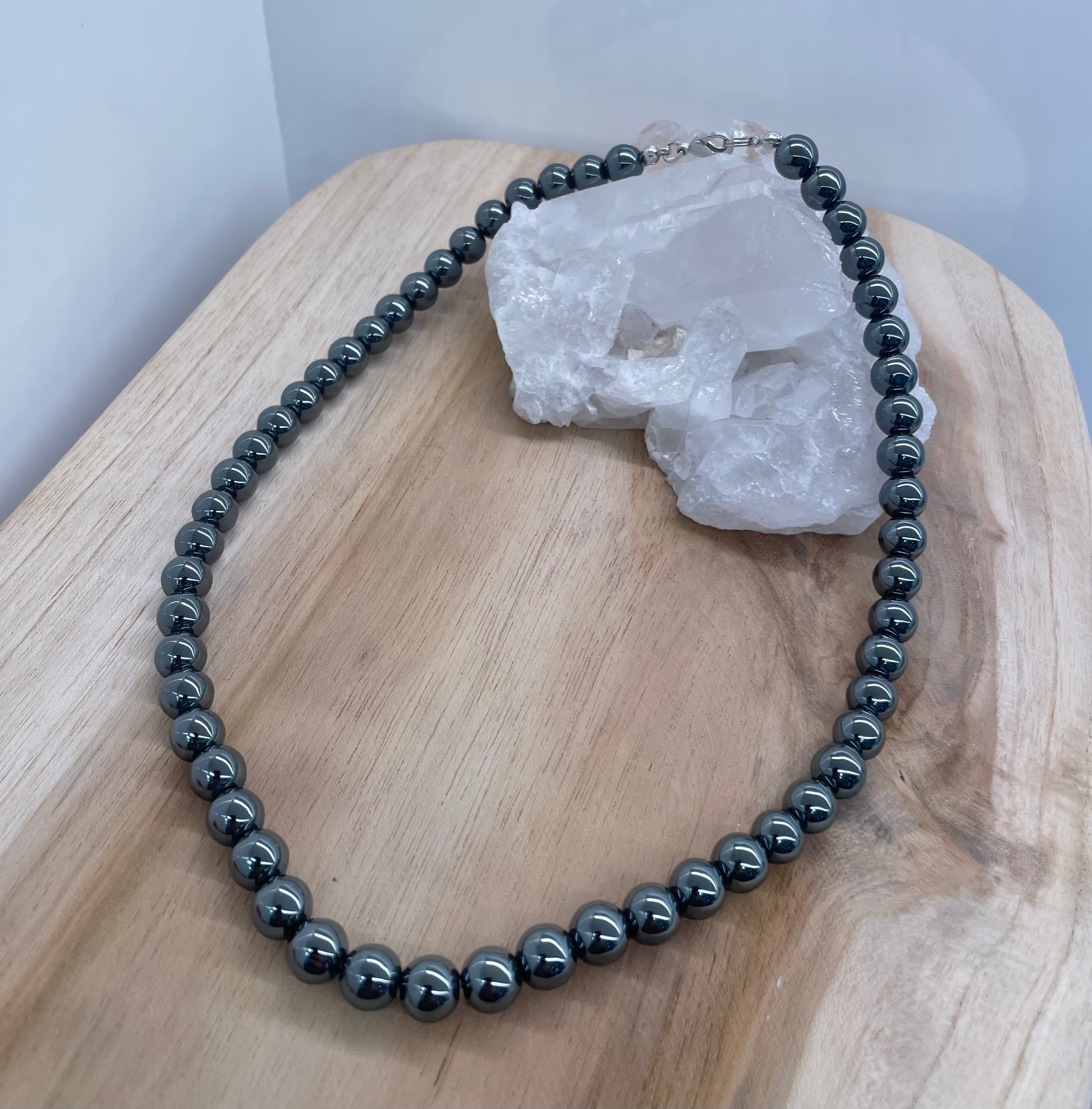 Hematite 8mm Necklace