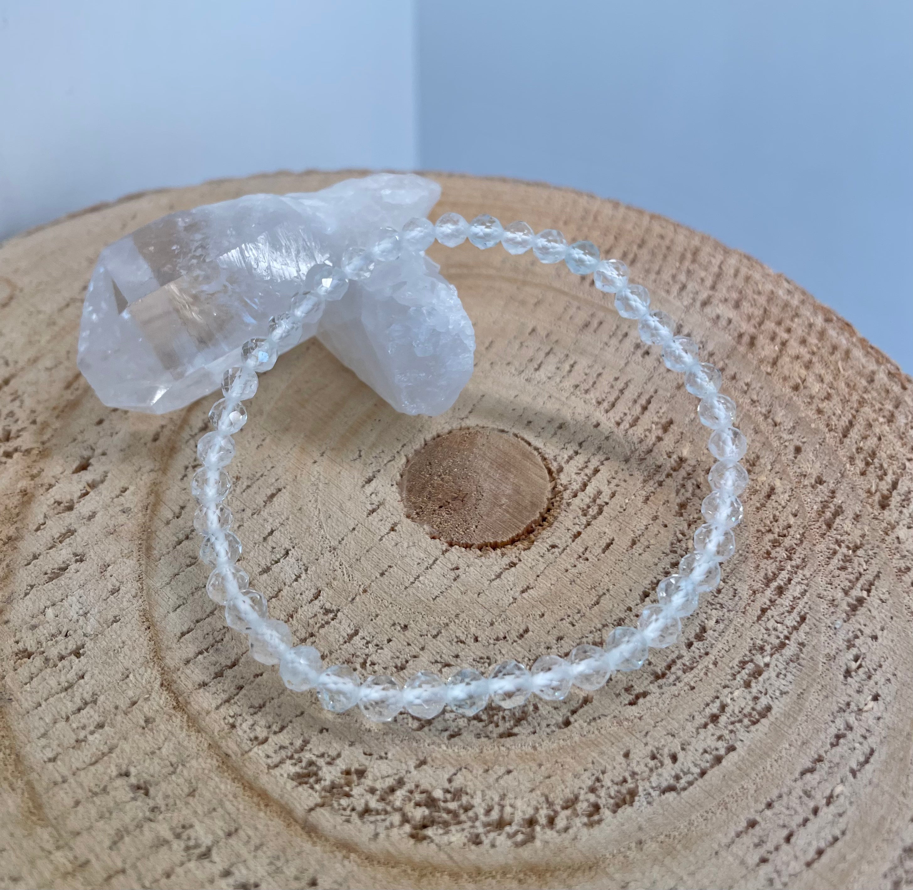 Topaz 4mm Faceted Bracelet