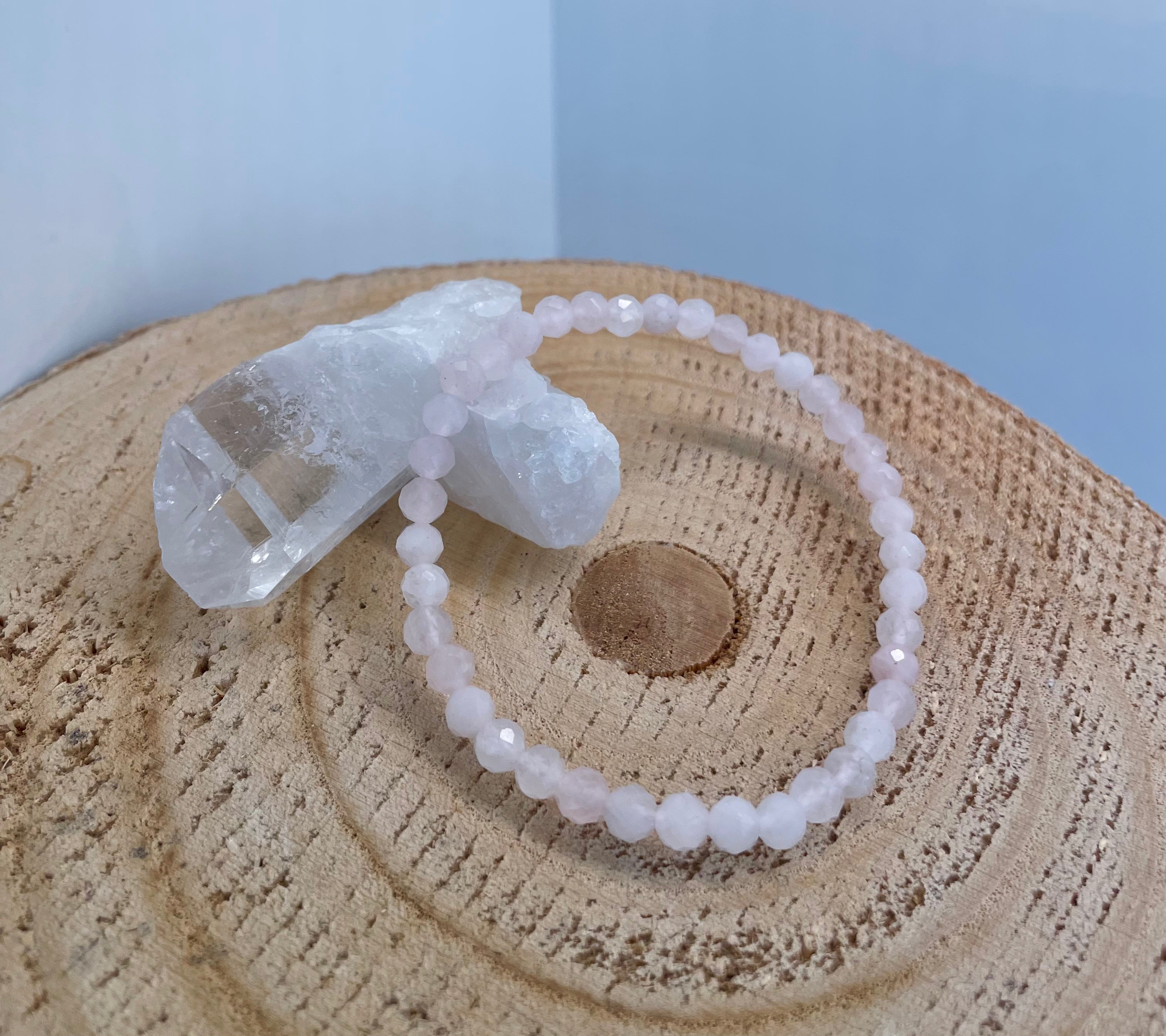 Rose Quartz 5mm Faceted Bracelet