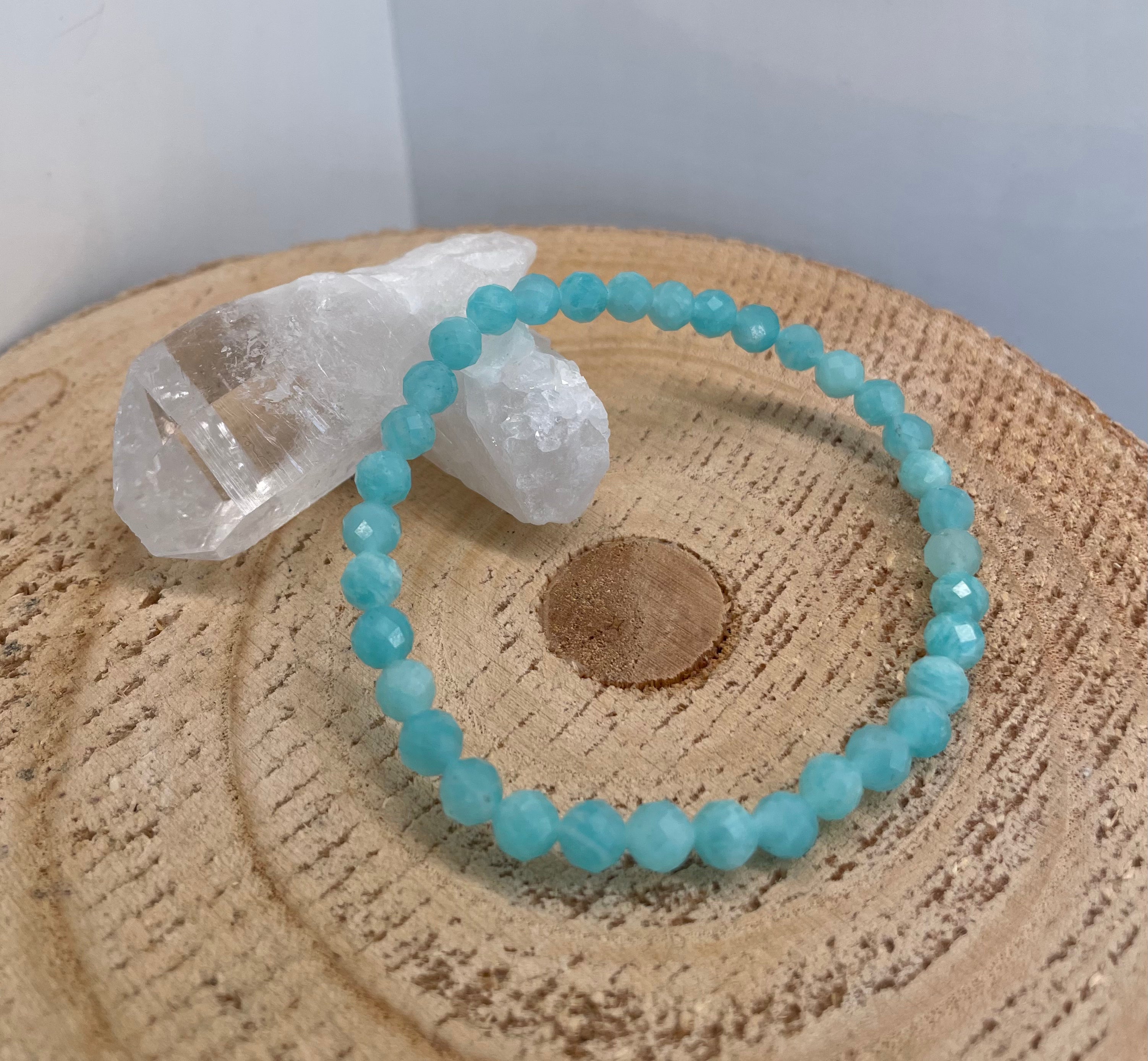 Amazonite AA 5mm Faceted Bracelet