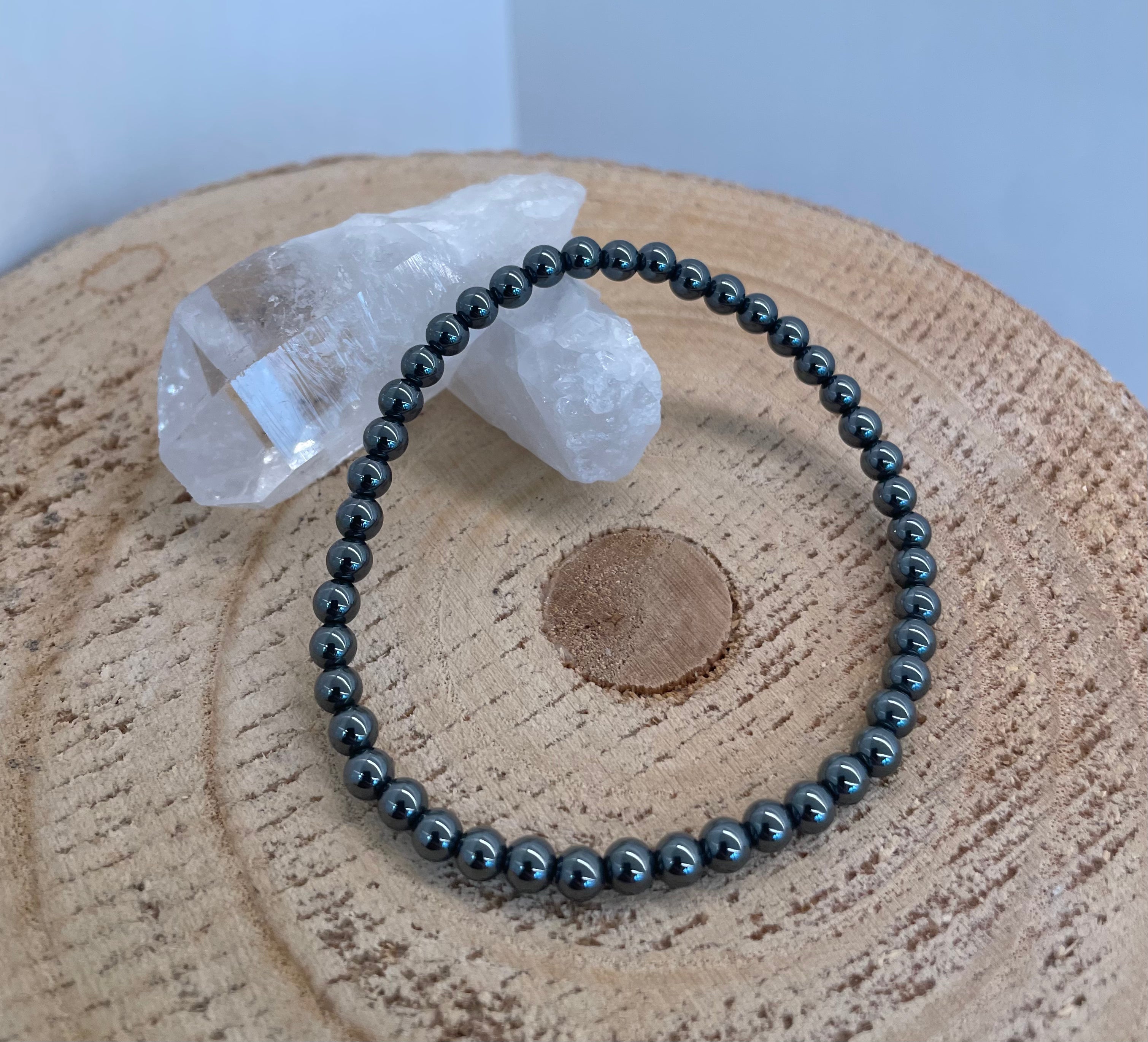 Hematite 4mm Bracelet