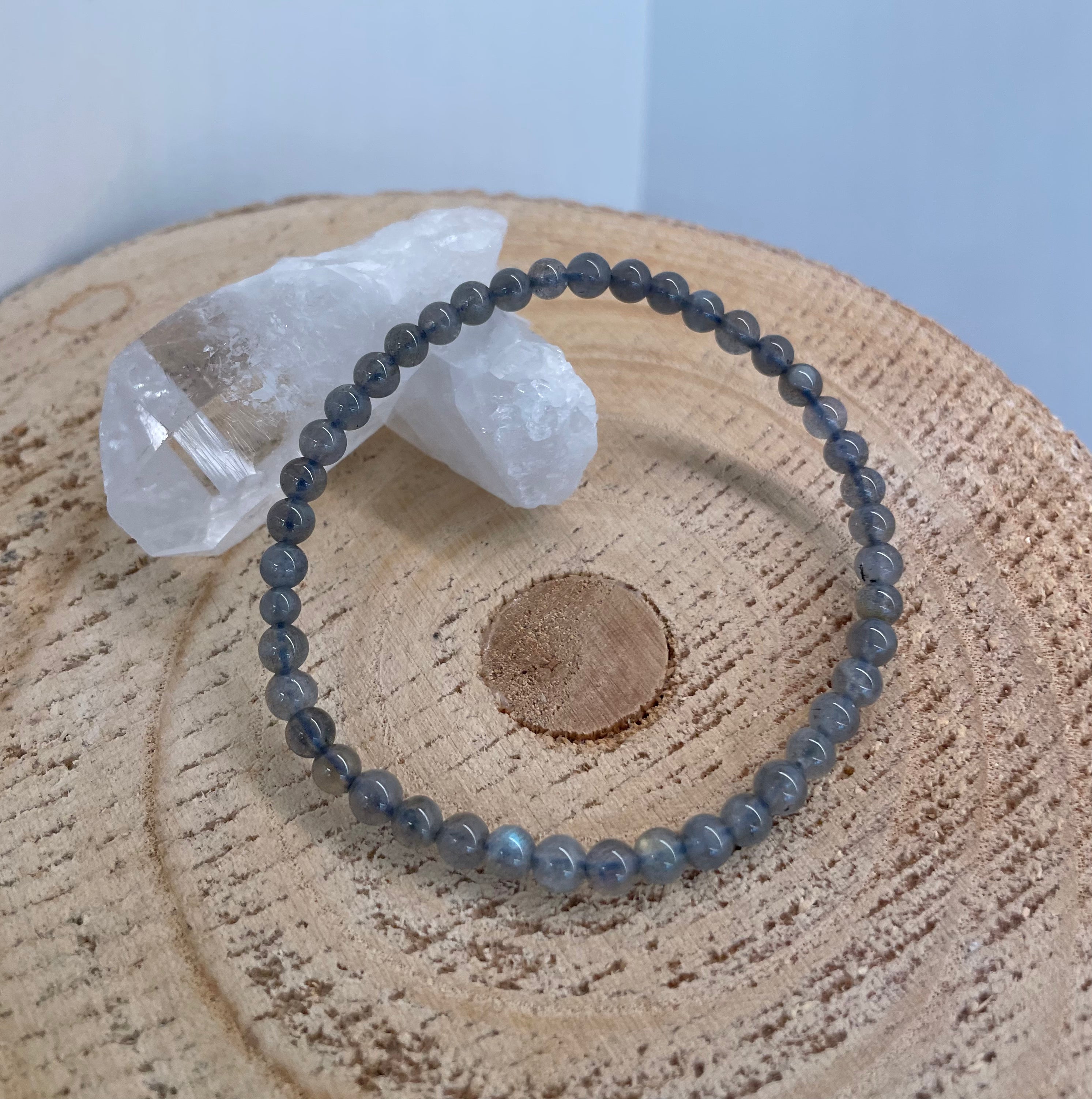 Labradorite 4mm Bracelet