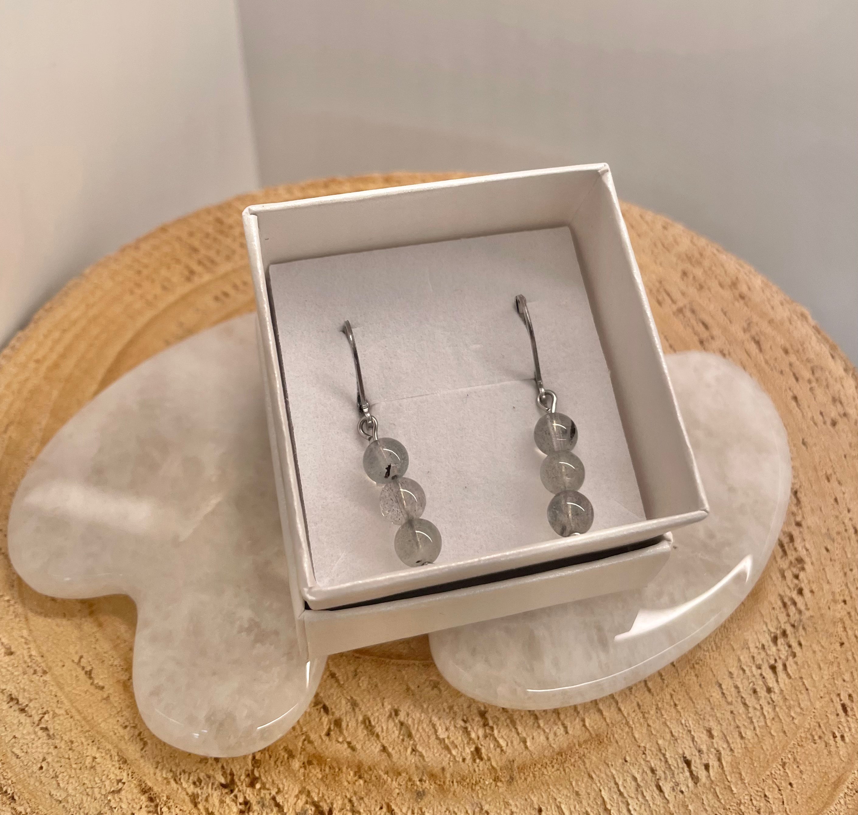 Labradorite 5-6mm Earrings